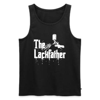 The Lackfather - Lackierer & Autolackierer - Männer Premium Bio Tank Top - Schwarz - Vorne - AI Model Male 178 light (178cm)