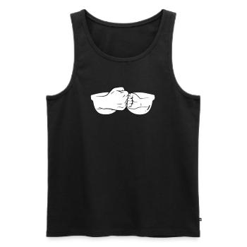 Sonnenbrille Vater Sohn Vatertag Geschenk - Männer Premium Bio Tank Top - Schwarz - Vorne - AI Model Male 178 light (178cm)