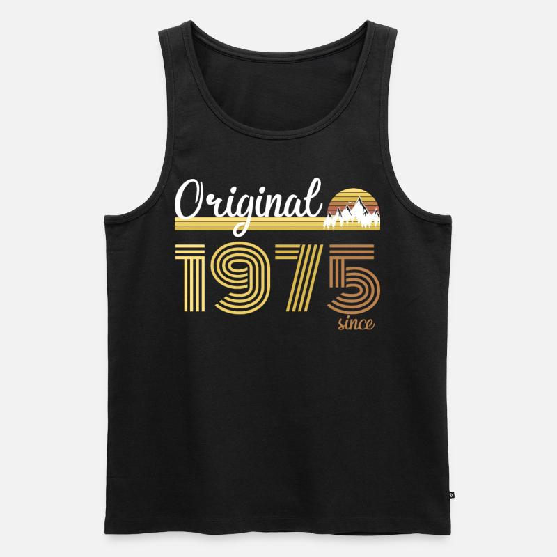 1975 - Männer Premium Bio Tank Top - Schwarz