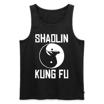 Shaolin Kung Fu Ying Yang Martial Arts - Männer Premium Bio Tank Top - Schwarz - Vorne - AI Model Male 178 light (178cm)