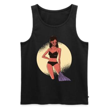 Sexy woman on vacation Suns Sexy Girl - Men's Premium Organic Tank Top - black - Front - Michal (187cm)