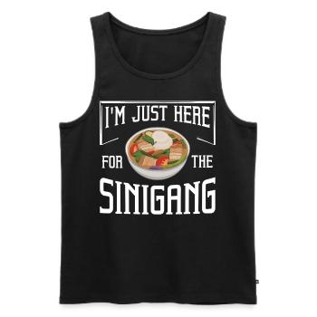 Filipino Sinigang Soupe Pinoy Ragoût Philippines - Débardeur bio Premium Homme - noir - Devant - AI Model Male 178 light (178cm)