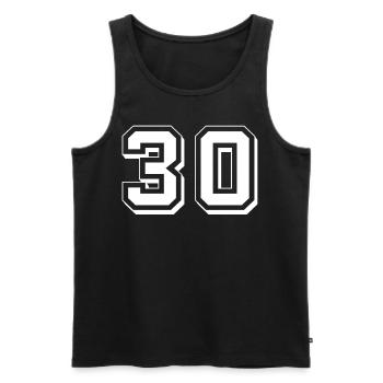 Point 30 - Débardeur bio Premium Homme - noir - Devant - Michal (187cm)