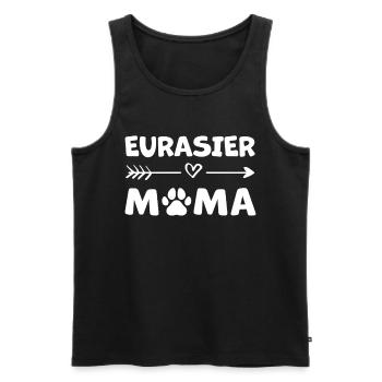 Eurasie Maman Pointu chien cadeau - Débardeur bio Premium Homme - noir - Devant - AI Model Male 178 light (178cm)