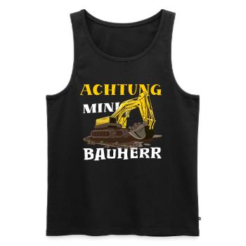 Bagger Haus Bau für Bauherr - Männer Premium Bio Tank Top - Schwarz - Vorne - Michal (187cm)