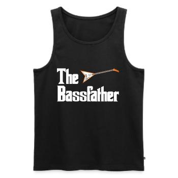 Bassist - Männer Premium Bio Tank Top - Schwarz - Vorne - AI Model Male 178 light (178cm)