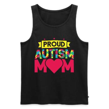 Autismus Bewusstsein - Männer Premium Bio Tank Top - Schwarz - Vorne - AI Model Male 178 light (178cm)