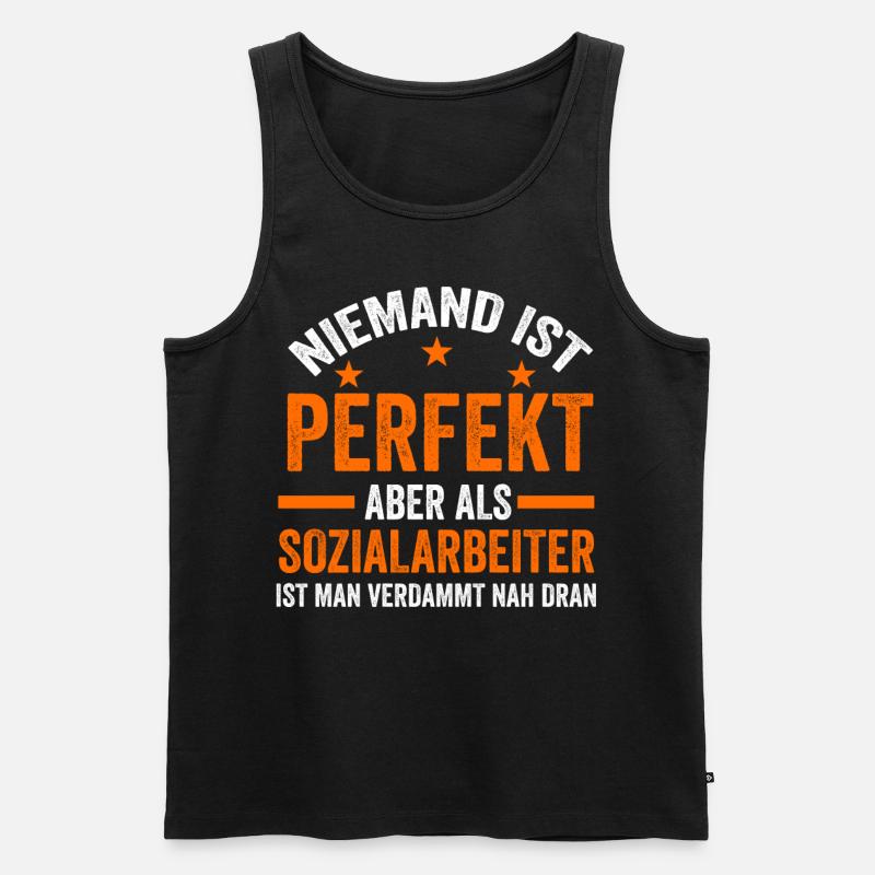 Sozialarbeiter Sozialarbeit - Männer Premium Bio Tank Top - Schwarz