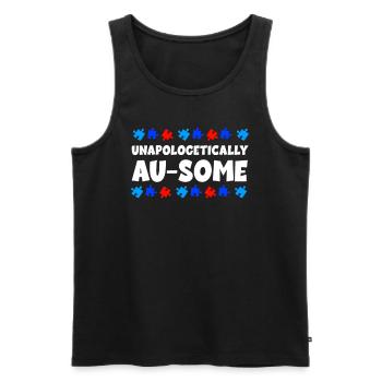Autismus Bewusstsein - Männer Premium Bio Tank Top - Schwarz - Vorne - AI Model Male 178 light (178cm)