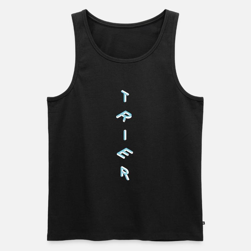 Trier - Männer Premium Bio Tank Top - Schwarz