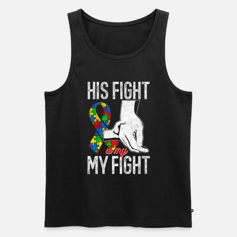 Autismus Bewusstsein - Männer Premium Bio Tank Top - Schwarz