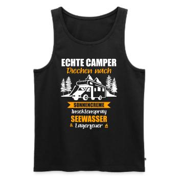 Wohnmobil Camping Camper Zelt Womo Geschenkidee - Männer Premium Bio Tank Top - Schwarz - Vorne - Michal (187cm)