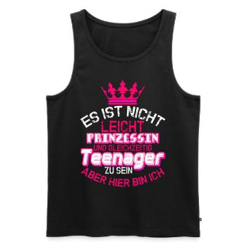 Es Ist Nicht In Nicht Prinzessin Teenager Teenager - Männer Premium Bio Tank Top - Schwarz - Vorne - Michal (187cm)