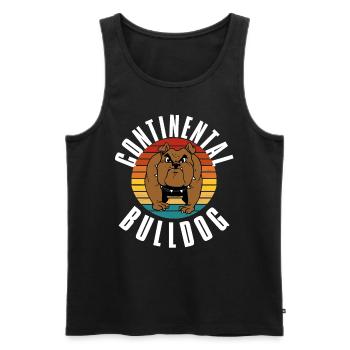 Colorbulls Conti Bulldoggen Continental Bulldogs - Männer Premium Bio Tank Top - Schwarz - Vorne - AI Model Male 178 light (178cm)