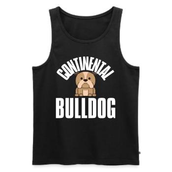 Colorbulls Conti Bulldoggen Continental Bulldogs - Männer Premium Bio Tank Top - Schwarz - Vorne - AI Model Male 178 light (178cm)