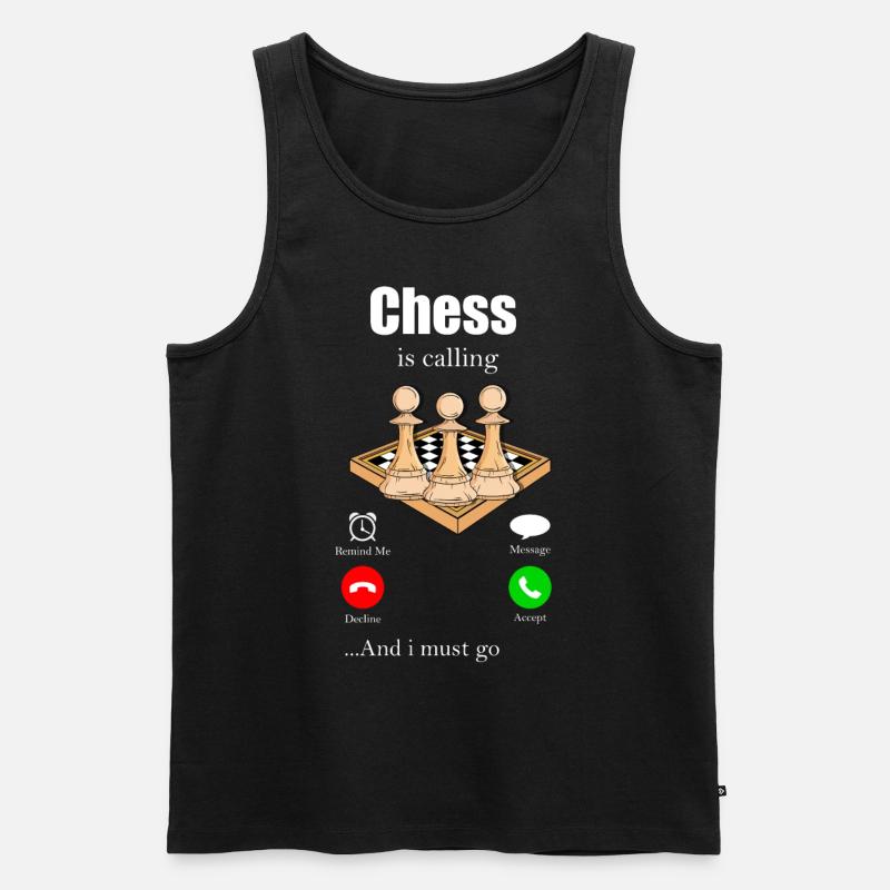 Schach - Männer Premium Bio Tank Top - Schwarz