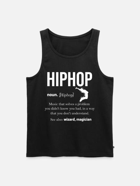 Hip Hop - Men's Premium Organic Tank Top - black