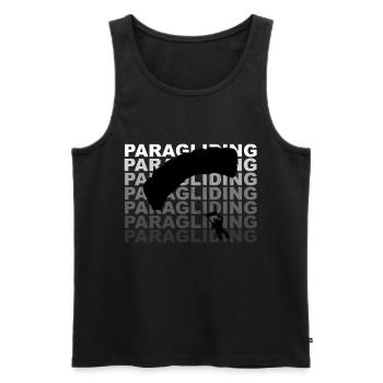 Paragliding Paraglider Gleitschirmflieger - Männer Premium Bio Tank Top - Schwarz - Vorne - Michal (187cm)