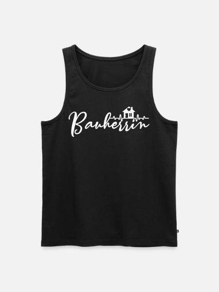 Bauherrin - Männer Premium Bio Tank Top - Schwarz