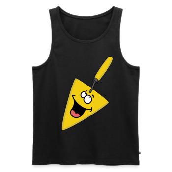 Merry Maurerkelle Artisan Tool - Men's Premium Organic Tank Top - black - Front - Michal (187cm)