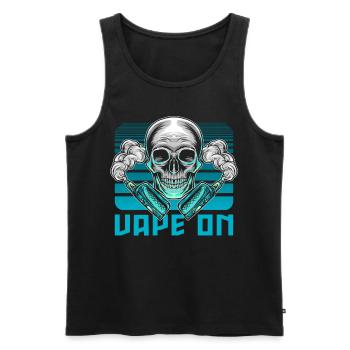 Vape On Vaper Dampfer E-Zigarette Dampfen Geschenk - Männer Premium Bio Tank Top - Schwarz - Vorne - AI Model Male 178 light (178cm)