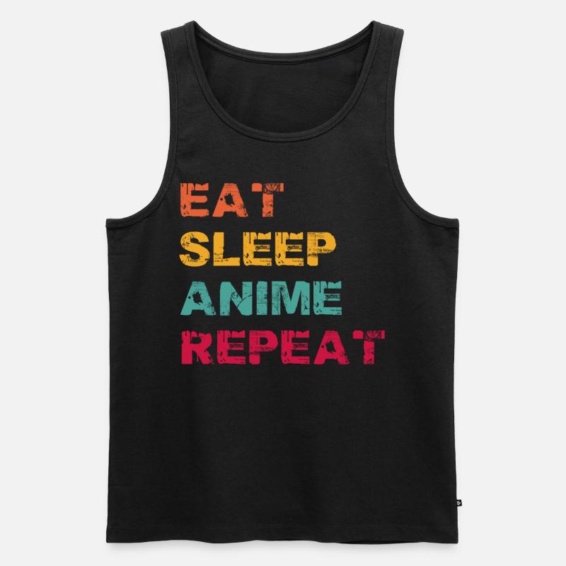 Anime - Männer Premium Bio Tank Top - Schwarz