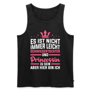 Schwiegertochter Prinzessin - Männer Premium Bio Tank Top - Schwarz - Vorne - Michal (187cm)