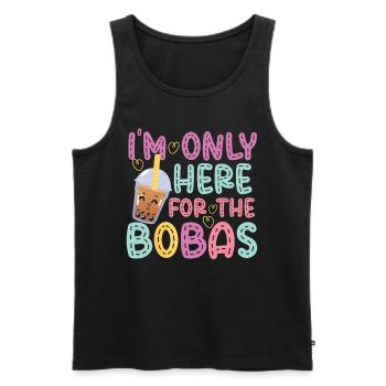 Bubble Tea - Männer Premium Bio Tank Top - Schwarz - Vorne - Michal (187cm)