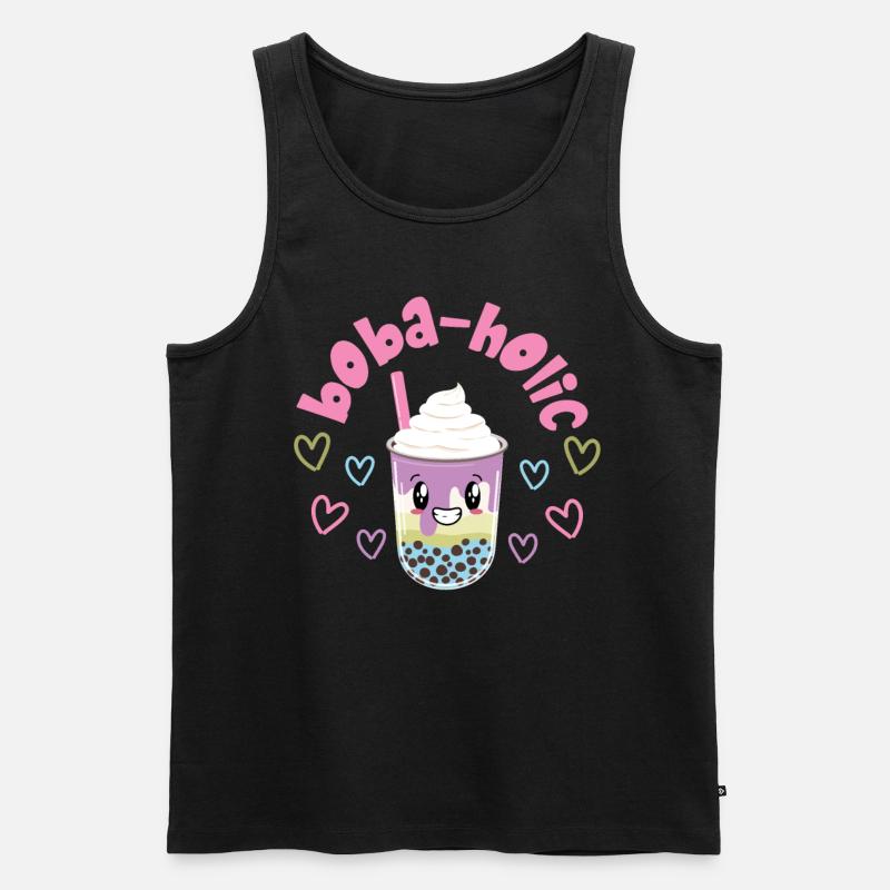 Bubble Tea - Männer Premium Bio Tank Top - Schwarz