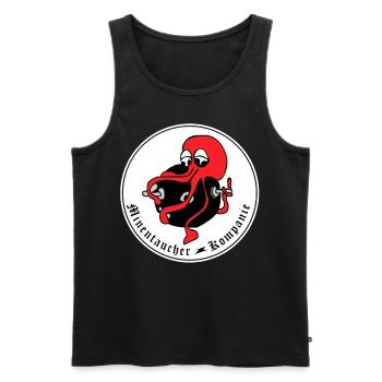 Berufssoldat Minentaucher Bundeswehr Kompanie - Männer Premium Bio Tank Top - Schwarz - Vorne - Michal (187cm)