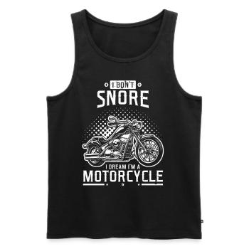 Motorcycle Biker - Men's Premium Organic Tank Top - black - Front - Michal (187cm)