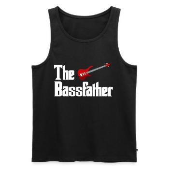 Bassist - Männer Premium Bio Tank Top - Schwarz - Vorne - AI Model Male 178 light (178cm)