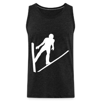 Skispring skis skieurs skieurs - Débardeur bio Premium Homme - charbon - Devant - Alexander (188cm)