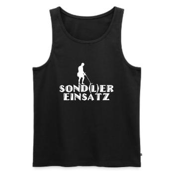 Sondeln Sondler Einsatz - Männer Premium Bio Tank Top - Schwarz - Vorne - AI Model Male 178 light (178cm)