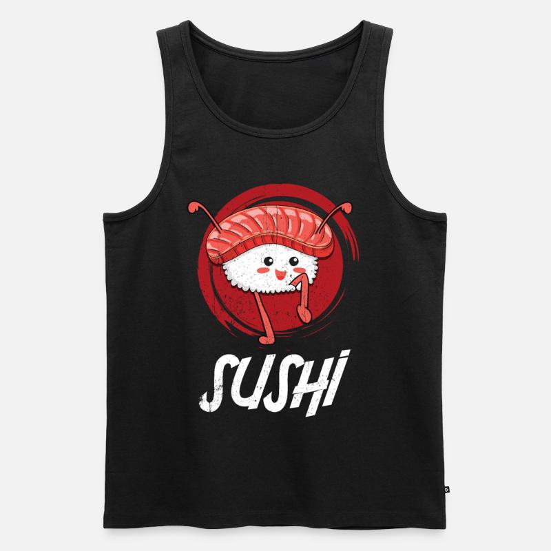 Sushi Go - Männer Premium Bio Tank Top - Schwarz