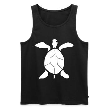 Turtle Turtle - Men's Premium Organic Tank Top - black - Front - Michal (187cm)