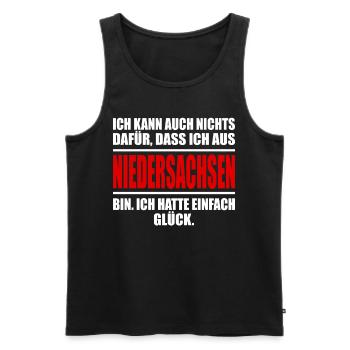 Niedersachsen Bundesland lustiges Niedersachsen - Männer Premium Bio Tank Top - Schwarz - Vorne - Michal (187cm)