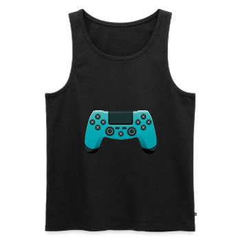 Gamer Contrôleur De Jeu Jouer Jouer Manette - Débardeur bio Premium Homme - noir - Devant - Michal (187cm)