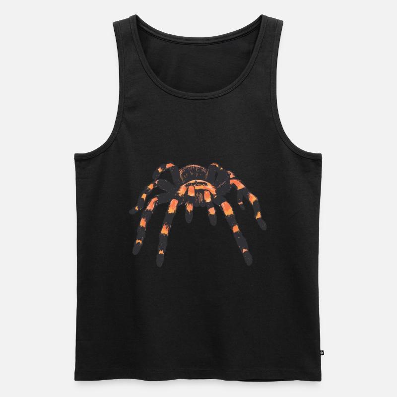 Vogelspinne Spinne Spinnen - Männer Premium Bio Tank Top - Schwarz
