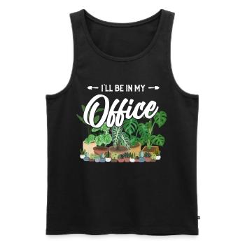 Gardener Plants - Men's Premium Organic Tank Top - black - Front - Michal (187cm)