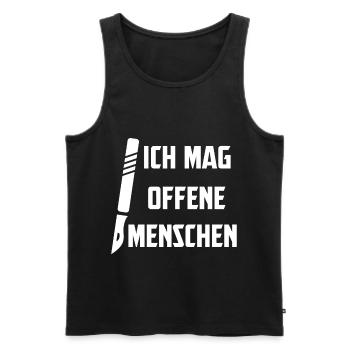 Chirurg Geschenk Medizin Doktor Doc Arzt Sprüche - Männer Premium Bio Tank Top - Schwarz - Vorne - AI Model Male 178 light (178cm)