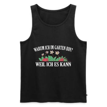 Gartenarbeit Gartenspruch Gärtner Geschenkidee - Männer Premium Bio Tank Top - Schwarz - Vorne - AI Model Male 178 light (178cm)