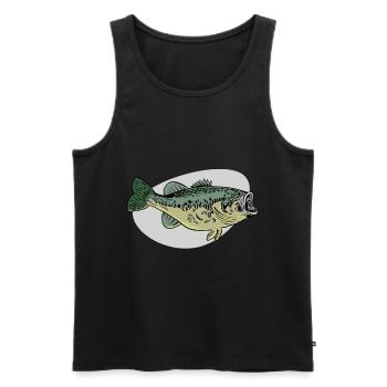Karpfen Fisch Fischen Angeln Hobby - Männer Premium Bio Tank Top - Schwarz - Vorne - AI Model Male 178 light (178cm)