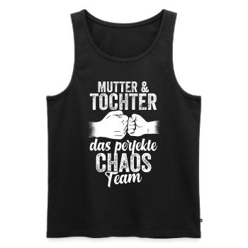 Mutter Und Tochter Muttertag - Männer Premium Bio Tank Top - Schwarz - Vorne - AI Model Male 178 light (178cm)