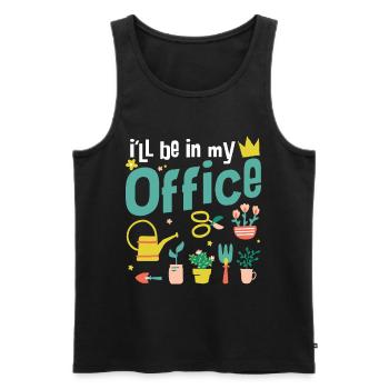 I'll Be In My Office - Gardener Landscape Gardener - Men's Premium Organic Tank Top - black - Front - Michal (187cm)