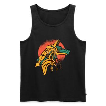 Egyptian Mythology Anubis Pyramiede Death God - Men's Premium Organic Tank Top - black - Front - Michal (187cm)
