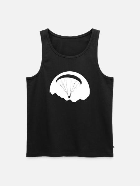 Paraglider Pilot Paraglider Paragliding - Men's Premium Organic Tank Top - black