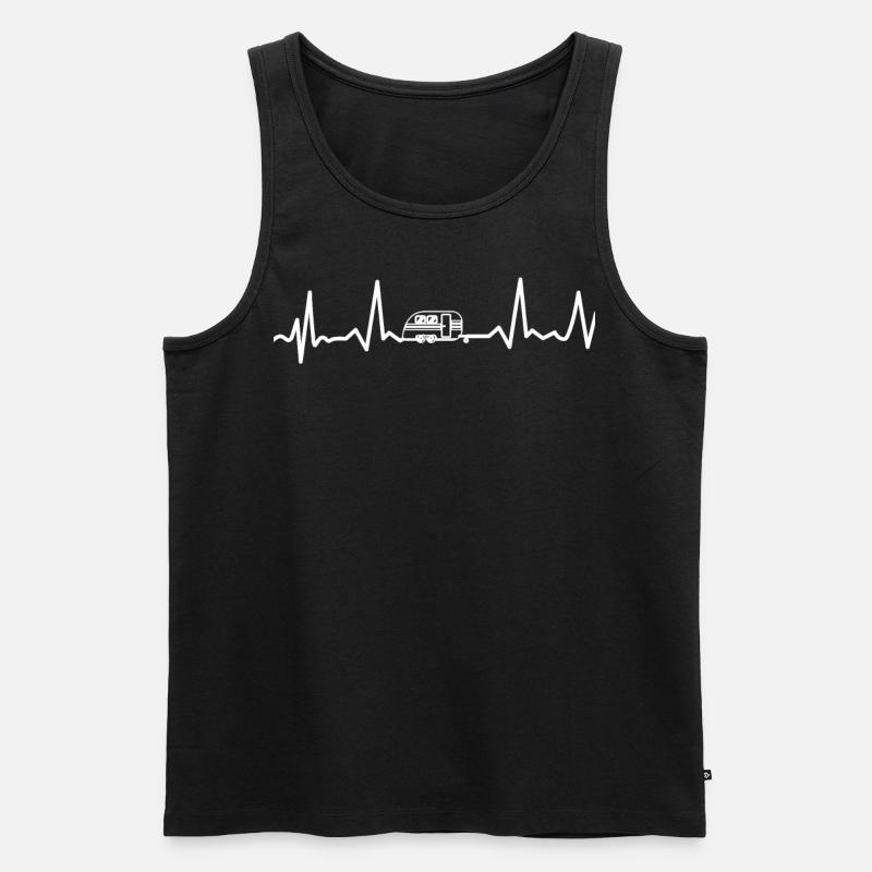 Camper - Campen - Männer Premium Bio Tank Top - Schwarz