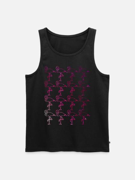 Flamingos Flamingo - Débardeur bio Premium Homme - noir