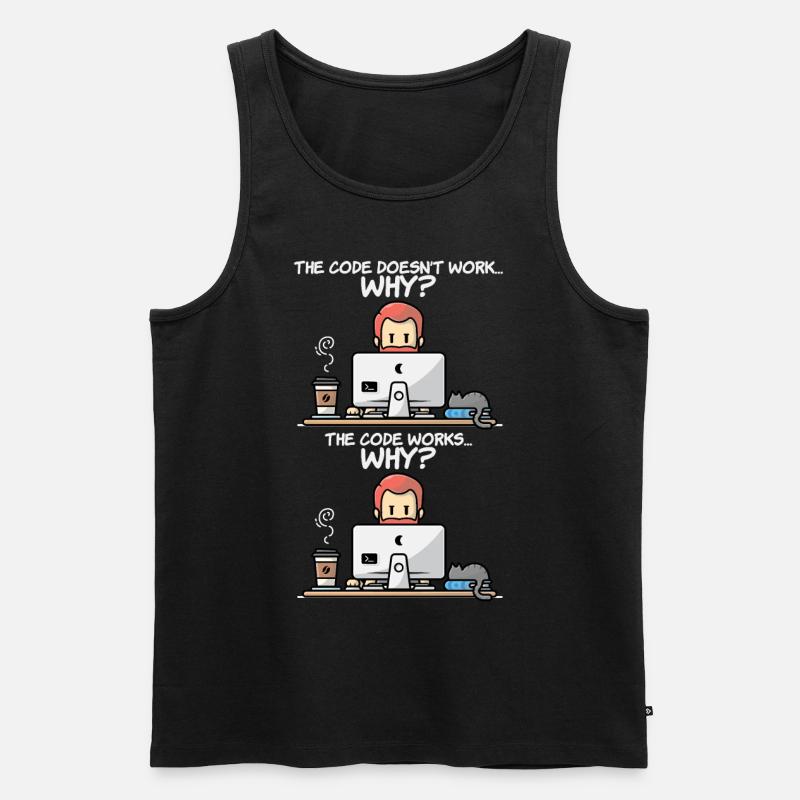 Programmier - Männer Premium Bio Tank Top - Schwarz